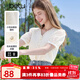 百圖betu女裝2025夏季新款襯衫領(lǐng)口荷葉邊小花朵蕾絲開(kāi)襟短袖2506T26 米白 M