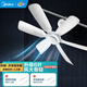 美的（Midea） 小吊扇小型電風(fēng)扇蚊帳扇家用學(xué)生宿舍風(fēng)扇床上風(fēng)扇輕音電風(fēng)扇吊式小電扇 風(fēng)扇踏青放價(jià) 機械旗艦款+【開(kāi)關(guān)延長(cháng)線(xiàn)】
