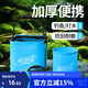 臻佑（Grsaed）打水桶釣魚(yú)8L加厚折疊水桶戶(hù)外野釣路亞活魚(yú)桶便攜釣魚(yú)桶方 藍紋