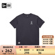 NEW ERA 紐亦華MLB短袖T恤男女情侶夏季NY印花休閑潮流半袖 14363731-石墨灰 洛杉磯天使 S