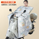 暖純電動(dòng)車(chē)擋風(fēng)被冬季加絨加厚全包防水防風(fēng)罩電瓶車(chē)圍脖護肩2025新款 冬季加絨斗篷款-灰藍小熊