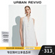 UR2025夏季新款女裝度假風(fēng)刺繡圖案系帶無(wú)袖連衣裙UWH750063 本白 L