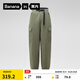 蕉內（Bananain）熱皮502+女士工裝長(cháng)褲子束腳休閑運動(dòng)寬松保暖25秋冬季款女裝衣服 霧墨綠 M