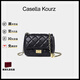 CASELLA KOURZ女士包包女包輕奢新款單肩包女斜挎包生日情人節禮物女送老婆女友 黑色 CK-輕奢限定禮盒裝 時(shí)尚百搭鏈條包走心高級女生閨蜜