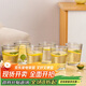 青蘋(píng)果無(wú)鉛玻璃水杯 豎紋漱口杯茶杯牛奶杯啤酒杯6只裝 飲料杯