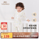 英氏（YEEHOO）嬰兒衣服5A抗菌哈衣新生兒純棉乳木果四季連體衣爬服