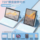 CANHOOGD適用蘋(píng)果ipad鍵盤(pán)鼠標套裝ipad air6/7/pro24款10/9/8/7代鍵盤(pán)25款A16蘋(píng)果11保護套殼9.7 【藍色-旋轉可拆款】背光鍵盤(pán)-八件套 iPad7/8/9(10