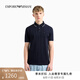 EMPORIO ARMANI/阿瑪尼官方旗艦?zāi)惺咳奕？鄯I(lǐng)短袖Polo衫七夕 【珠地網(wǎng)眼全棉三?？邸亢＼娝{色 L  (推薦：150-165斤)