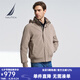 諾帝卡（NAUTICA）【單件直降】男裝春夏新款防輕濺水挺闊藏帽薄外套夾克男JO4101 卡其0CR M