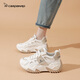 卡丹路休閑增高女鞋2025秋季新款厚底小個(gè)子百搭松糕小白鞋女爆款老爹鞋