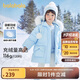 巴拉巴拉兒童羽絨服女童冬2023小童寶寶童裝亮面毛領(lǐng)保暖外套