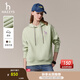哈吉斯（HAZZYS）女裝 秋季女士衛衣純色活力連帽運動(dòng)休閑風(fēng)套頭衛衣女 淺綠色LG L (165/88A 40)