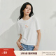 茵曼（INMAN）萌寵印花短袖白T恤女2025夏季新款趣味百搭休閑舒適寬松上衣 珍珠白 M