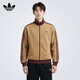 阿迪達斯 （adidas）三葉草系列 男 KNIT TRACK TOP 針織外套 KC2620 卡其棕  S 