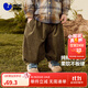 迷你巴拉巴拉男童褲子2025秋新品純棉寶寶復(fù)古寬松兒童聯(lián)名長(zhǎng)褲 卡其50645 90