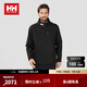 HELLY HANSEN, HH海麗漢森h(huán)h25秋新經(jīng)典款CREW男款戶(hù)外運動(dòng)防潑水梭織抓絨外套軟殼 黑色 XL