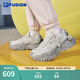 FILA FUSION斐樂潮牌女鞋BIANCO厚底鞋春新款硬糖鞋跑步鞋 奶白-GD 37.5