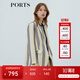 PORTS寶姿 商場(chǎng)同款新品女裝條紋網(wǎng)眼肌理西裝LL8J032KFQ051 丈青條紋 XS (2)