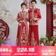 泰勒馬丁（TAILEMARTIN）秀禾服新娘2024新款情侶裝中式婚紗結婚禮服古裝嫁衣敬酒服婚服 23703綢緞（僅女裝） S