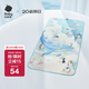 babycare嬰兒抑菌涼席寶寶透氣冰絲席兒童幼兒園可水洗鯨魚噴泉56*100CM
