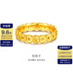 金至尊（3D-GOLD)古法足金錢串子黃金戒指送女友禮物按克計價 14號-3.37克(含工費259元)