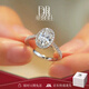 DRAGBOLL鉑金對戒PT950情侶對戒純銀戒指結(jié)婚求婚紀念日送女友生日禮物 奢華款-復(fù)古橢圓女戒【定制7個工作日】