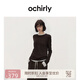 歐時(shí)力OCHIRLY 可機(jī)洗進(jìn)口100%美麗諾羊毛假兩件毛衣女士高級(jí)感 啡色 S