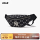 MLB包男女老花腰包斜挎包胸包單肩包送女友送禮3AHSM014N-50BKS-F