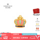 鉆石世家  小金冠 轉(zhuǎn)運(yùn)珠足金吊墜3D硬金琺瑯皇冠黃金掛墜 生日禮物送女友 彩色公主桂冠 0.37g（±0.03g）