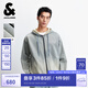 杰克·瓊斯（JACK&JONES）男生2025年秋季牛仔夾克連帽做舊水洗外套美式復古上衣225357002 E40淺牛仔藍 L （180）