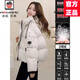 AEMAPE高端大牌泡芙咖色短款羽絨服女2025冬季新款時(shí)尚洋氣寬松加厚外套 米白色 【正品 填充白鴨絨】 L 建議【115斤-130斤】