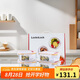 樂(lè)扣樂(lè)扣（LOCK&LOCK）耐熱玻璃保鮮盒微波爐飯盒上班族學(xué)生便當(dāng)盒水果飯菜保鮮碗四件套