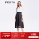 PORTS寶姿春夏新品女裝Two-in-one網(wǎng)紗拼接西服裙LM8D064MCP015 黑色 M (6)