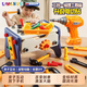 翎喏英國修理工具箱兒童玩具男孩組裝扭電鉆擰螺絲刀套裝寶寶動(dòng)手 手動(dòng)版【40件套】工具箱套裝含椅子+修理工具