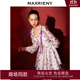 MAXRIENY【紫玫瑰印花裙】商場(chǎng)同款甜美少女感蓬蓬連衣裙 紫花 M 02