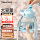 特百惠（Tupperware）大肚杯1.1L塑料杯女士學(xué)生夏季運動(dòng)水杯子大容量雙飲帶吸管馬卡藍
