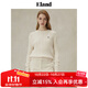 ELAND【匹馬棉】衣戀毛衣女夏日棉花糖變形絞花長(zhǎng)袖上衣25秋新款 燕麥色(33)OATMEAL S