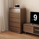 智新木王實(shí)木斗柜臥室儲物柜客廳靠墻主臥床尾9斗收納柜五斗櫥抽屜置物柜