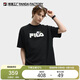 FILA 斐樂官方大熊貓短袖T恤情侶2025秋半袖寬松純棉運(yùn)動上衣男女同款