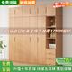 王牌之鷹全實(shí)木橡木衣柜臥室家用北歐原木風(fēng)平開(kāi)門(mén)兒童儲物柜子小戶(hù)型衣櫥 雙門(mén)B款 長(cháng)80寬55高200cm