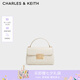 CHARLES&KEITH氣質(zhì)通勤菱格手提包斜挎包生日禮物七夕禮物CK2-50701578 Cream奶白色 S
