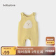 babylove寶寶背帶褲春秋外穿連體褲超萌可愛休閑長褲洋氣嬰兒褲子