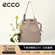 愛(ài)步（ECCO）水桶包 手提單肩包牛皮輕奢女包 中號肩背包9107802 HL 米色910780290164