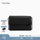 Calvin Klein通勤單肩斜挎包禮物鏈條包包金屬字母CK女包小方包枕頭包DH3571 UB1-墨夜黑 OS