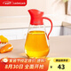 樂扣樂扣（LOCK&LOCK）玻璃油壺防漏油瓶調(diào)味醬油米醋瓶廚房家用大容量自動開合 紅色CKO101RED 倒油壺 550ml 550ML