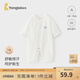 童泰（TONGTAI）嬰兒連體衣夏季莫代爾棉寶寶薄款衣服新生兒哈衣爬服提花網(wǎng)眼 白色 80cm