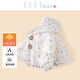 ELLE BABY童裝女童棉服兒童外套冬季加厚寶寶棉衣保暖洋氣百搭米色80