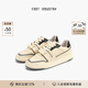 FOOT INDUSTRY 足下工業(yè) 「品牌經(jīng)典」90s滑板鞋運動(dòng)休閑復古訓練板鞋百搭舒適 米白/黑色 41