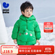 minibala迷你巴拉巴拉男童女童羽絨服冬季寶寶時(shí)尚輕薄保暖連帽兒童外套 翠綠40212 90 cm