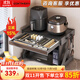 酷太（COOKTIME）廚房微波爐置物架帶抽屜調料電器收納架烤箱臺面雙層置物架 556寬標準款 (送藤筐+洗米器)